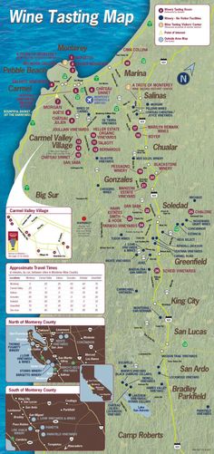 the wine tasting map for california