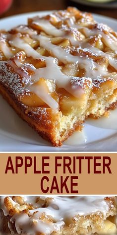 Savor fall flavors with this moist Apple Fritter Cake ! Loaded with fresh apples and topped with a cinnamon glaze, it’s like having a bakery at home. Perfect for cozy weekends or holiday treats! #AppleCake #FallDesserts #CozyBaking Bakery At Home, Hummingbird Bread Recipe, Apple Fritter Cake, Baked Apple Fritters, Moist Apple Cake, Cake With Cinnamon, Cinnamon Glaze, Fresh Apple Cake, Apple Coffee Cakes