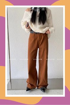 Y2K Vintage High Waisted Brown Jeans - Straight Fit Streetwear Fashion Fashion Dark Academia, 90s Grunge Fashion, Oversized Y2k, Iconic Y2k, Dark Academia Style, Fits Streetwear, Fashion Dark, 90s Fashion Grunge, Academia Style