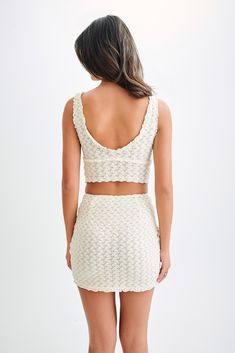 Best of both worlds.The MORGAN Mesh And Lace Sleeveless Top is a beautiful fusion of elegance and modern design. This top features a V neckline and delicate lace bust panels that add a touch of sophistication. The lace trim and front tie detail enhance its feminine charm, while the cropped length offers a trendy and flattering silhouette. Perfectly paired with the Morgan Mesh And Lace Mini Skirt, this ensemble creates a cohesive and stylish look that’s ideal for any special occasion or night out Lace Mini Skirt, Backless Midi Dress, Lace Sleeveless Top, Yellow Midi Dress, The Morgan, Linen Mini Dress, Bride Clothes, Satin Midi Dress, Satin Mini Dress