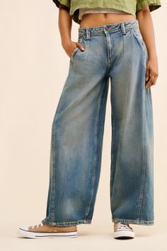 Rent Block Party Trouser Jeans from Nuuly. Pick 6 items for $98/month. Free shipping + returns. Block Party, Wide Leg Denim, Trouser Jeans, American Style, Fall Outfits, Free People, Wide Leg, Trousers, Free Shipping