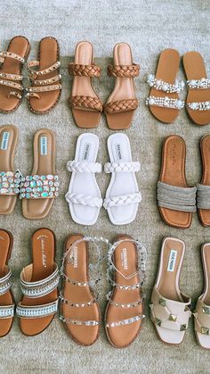 Classy Sandals, Fancy Sandals, Fashion Shoes Sandals, Quick Outfits, Womens Summer Shoes