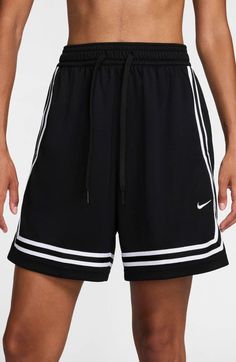 Find NIKE Crossover Dri-fit 7-inch Basketball Shorts on Editorialist. A wider fit through the legs and hips offers more room to move up and down the court in these sweat-wicking basketball shorts framed with contrast stripes. Elastic/drawstring waist Side-seam pockets Dri-FIT moisture-wicking technology 100% polyester Machine wash, dry flat Imported Crossover Shorts, Future Style, Shorts Nike, Contemporary Dance, Basketball Shorts, Nike Shorts, The Court, Nike Dri Fit, Drawstring Waist