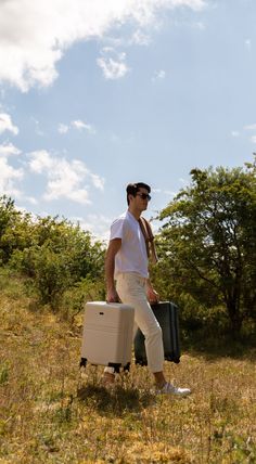 Sustainable travel suitcase by NORTVI. Get your travel gear now and get ready for your trip away. Summer Luggage, Travel Suitcases, Shot List, Travel Products, Carry On Suitcase, Make Memories, Suitcase Traveling, The Nines