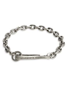 Allsaints Sterling Silver Chunky Link Bracelet Wife Fashion, Art Jewelry Contemporary, London Today, Bracelet Online, Notting Hill, Metal Chain Link, Metal Bracelets, Clothing Co, Fashion Room