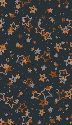 an image of stars on a black background with orange and grey colors in the middle