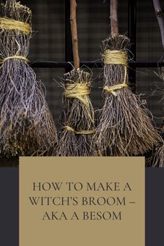 Channel your inner witch and craft your own magical tool with our guide: 'How to Make a Witch’s Broom – aka a Besom.' 🧹✨ Dive into the enchanting world of besom-making as we take you step-by-step through creating your very own witch's broom. From selecting the right materials to infusing it with your energy, this DIY project is a magical journey in itself. Ready to sweep into the realm of witchcraft? Read the guide now and craft your besom for spellwork, rituals, and a touch of mystical flair! #WitchcraftDIY #BesomMaking #MagicalCrafts #WitchyCreations Witch's Broom Diy, How To Make A Broom, How To Make A Witches Broom, Besom Broom Diy, How To Make A Witches Broom Diy, Make A Witches Broom, Witches Broom Diy, Witch Broom Diy, Autumn Witchcraft