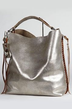 Bag Accessories Silver, Handbag Heaven, Metallic Bag, Brown Silver, Boot Bag, Bags And Purses, Jewelry Women, In The Bag