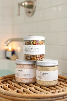 Bath And Body Packaging Ideas, Home And Living Products, Bath Items, Bath Supplies, Bath Scrub, Relaxation Products, Home Spa Products, Spa Time, Homemade Packaging