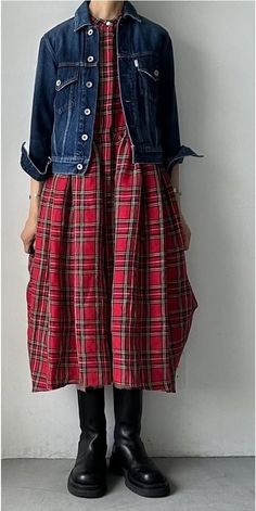 Altering Clothes, Layered Look, Gingham, Tartan, Mood Board, Winter Outfits, My Style, Dresses, Clothes