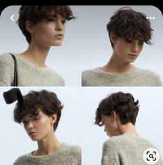 Simple Cute Hairstyles, Curly Pixie Hairstyles, Shaggy Short Hair, Hairstyles For Girls, Haircut Inspiration, Hairdos For Short Hair, Cut Her Hair