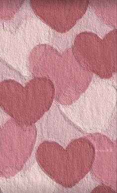 pink and red hearts on white paper