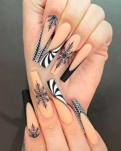 Cute And Easy Nails, Nails Art Designs, Swarovski Nails, Fancy Nails Designs, Nails Design With Rhinestones, Long Square Acrylic Nails