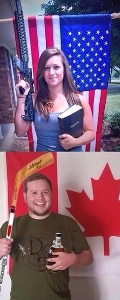 Cultural differences >> Get more Pinterest Humor >> http://pinteresthumor.com Meanwhile In Canada Funny, Quotes Funny Humor, Meanwhile In America