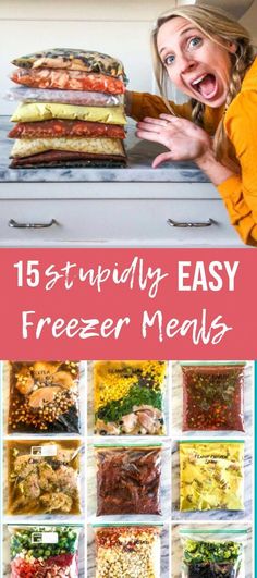 freezer meals are easy to make and delicious for the whole family