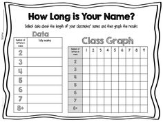 a printable worksheet for students to learn how long is your name?