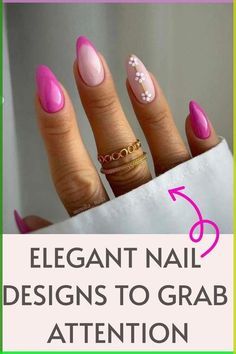 Oval Nail Designs, Nail Designs Pink, Classic Nail Designs, Oval Nail, Classic Nail, Elegant Nail, Elegant Nail Designs, Hot Pink Nails