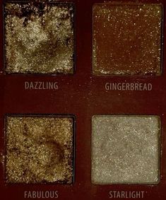 Brown Eyeshadow Pallets, Gold Makeup Palette, Eye Shadow Palette Aesthetics, Eyeshadow Aesthetic Palette, Underconsumption Aesthetic, Natalie Core Aesthetic, Glittery Eye Shadow