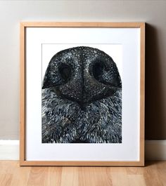 Zoomed in watercolor painting of a dog nose. Dog Nose Print, Dog Nose, A Vet, Veterinary Clinic, Animal Lovers