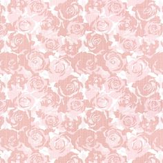 a pink and white rose print fabric with small flowers on the side, in front of a ruler