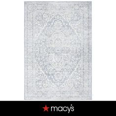 an area rug with the words macy's on it