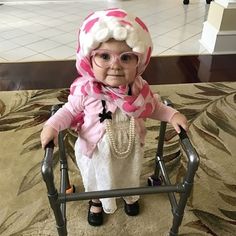 Baby Grandma Costume, Grandma Halloween Costume, Granny Wig, Grandma Costume, Grandma Dress, Granny Dress, Baby Grandma, Old Lady Costume, Granny Style