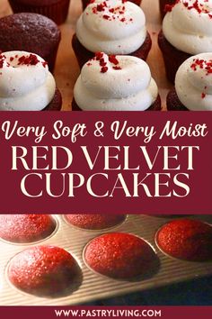 very soft and very moist red velvet cupcakes