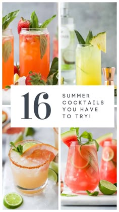 summer cocktails you have to try