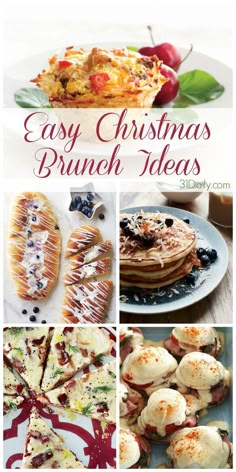 easy christmas brunch ideas that are perfect for the holiday season and also as an appetizer