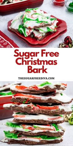 this sugar free christmas bark recipe is so easy to make