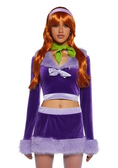 base|purple Slytherin Costume Women, Cartoon Characters Costumes, Halloween Costume Red Hair, Scooby Doo Womens Costume, Female Scooby Doo Costumes, Scooby Doo Villains Costumes, Halloween Costume Unique, Hot Scooby Doo Costumes, Scooby Doo Daphne Cosplay