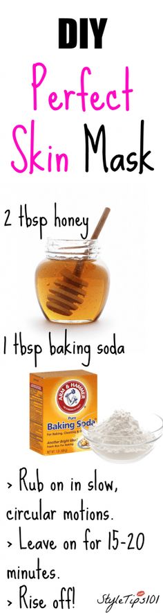 Got skin problems? With just honey and baking soda, you’ll be able to get the perfect skin you’ve always been dreaming of. Check out this homemade perfect skin mask now! Mask For Dry Skin, Coconut Oil Uses, Skin Mask, Face Acne, Homemade Face Masks, Homemade Face, Best Skin