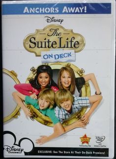 the suite life on deck dvd is shown in this image, it's an advertisement for