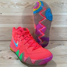 Nike Kyrie 4 Lucky Charms Basketball Shoes 2018 Style # Bv0428 600 Size Men’s 8 Color Red/Multicolored Manufacturers Color Bright Crimson/Multi-Color Condition Pre-Owned No Box As Pictured. Ships Fast With Usps Priority Mail Buy Now Before It’s Gone!! New To Poshmark? Use Referral Code Outsidecircle To Get $10 Off Your First Purchase! 5863 Kyrie 4, 2018 Style, Nike Kyrie, Lucky Charms, Lucky Charm, Basketball Shoes, Red Color, Nike Men, Nike Shoes