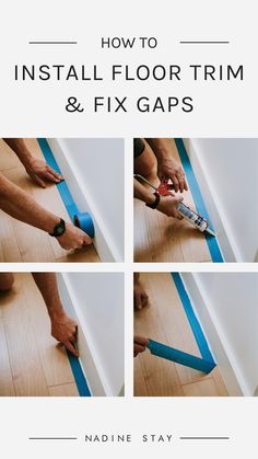 how to install floor trim and fix gaps