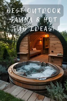 the best outdoor sauna and hot tub ideas