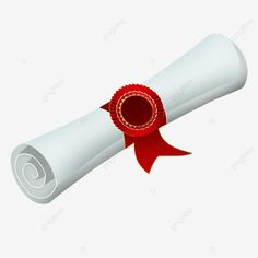 realistic folded graduation diploma certificate illustration Certificate Illustration, Graduation Certificate, Graduation Diploma, Diploma Certificate, Red Ribbon, Motion Graphics, Motion, Ribbon, For Free