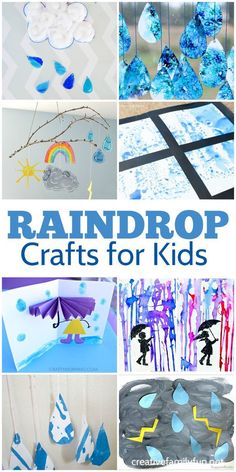 raindrop crafts for kids that are easy to make