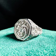 Dragon Of Ra Unique Mens Signet Ring, Egyptian Mythology Dragon Jewelry For Boyfriend, Unusual Ring to Best Friend, Remembrance Ring ITEM SPECIFICATIONS:  Material:- 925 sterling silver ,rose gold plated,yellow gold plated,white gold plated Solid gold (10k 14k 18k rose gold,yellow gold,white gold available) Solid gold (10k 14k 18k rose gold,yellow gold,white gold  available) Solid 14k rose gold Size and color can be choice.Handmade fine jewelry. Our Service: All sizes available,please feel free to contact me if you need another ring sizes. Craft Period:Because all of rings are handmade to orders,it takes about 4- 8  business days to make (not include weekend) and 3-5 business days for arrival,thanks for your understanding. Rush Order:We offer rush order service,it takes about 7-10 business Jewelry For Boyfriend, To Best Friend, Mens Signet Ring, Signet Ring Men, Unusual Rings, Egyptian Mythology, Dragon Jewelry, Handmade Fine Jewelry, Signet Ring