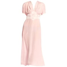 For Sale on 1stDibs - 1940s Baby Pink Silk Hand Embroidered Negligee Slip Dress With Adjustable Waist Ties Mood Board Clothes, Princess Letters, Rework Clothes, Baby Pink Silk, 1940s Clothing, Arsenic And Old Lace, Dress Png, Outfits Formal, Lace Inspiration