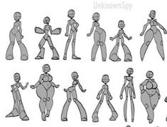 an animation character's poses and expressions