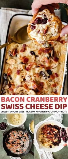 bacon cranberry swiss cheese dip is an easy and delicious appetizer that everyone will love