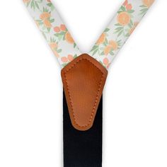 Floral suspenders get a dose of vitamin C with juicy orange slices brightening sprigs of leaves and branches of citrus fruit. The customizable colors are so vivid you can almost taste them! As wedding suspenders, the bright citrus pattern adds a dash of sunshine to any ceremony. The bold pattern works well to unify a range of mix-and-match groomsmen style options. These bright citrus shades also add a fun pop of color to blue, black, or gray. Try pairing the Citrus Blossom Floral suspenders with Floral Suspenders, Citrus Pattern, Wedding Suspenders, Groomsmen Style, Suspenders For Kids, Juicy Orange, Suspenders Wedding, Leaves And Branches, Orange Slices