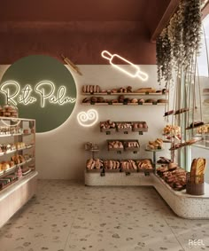 a bakery filled with lots of baked goods