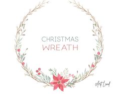 a christmas wreath with the words, christmas wreath