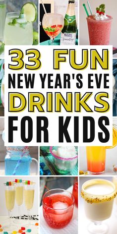 new year's eve drinks for kids to enjoy in the house and on the go