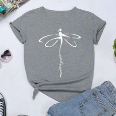 Short Sleeve Blouses, Dragonfly Print, Dragonfly Prints, Tshirt Women, Elegant Party Dresses, White Dress Party, Gold Dress, Wholesale Clothing, Short Sleeve Blouse