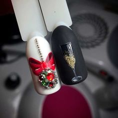 Nail Noel, Nail Art Noel, Xmas Nail Art, Christmas Simple, New Years Nail Designs, New Years Eve Nails, Halloween Acrylic Nails, Nail Drawing, Christmas Gel Nails