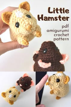 the little hamster amigurmi crochet pattern is easy to make