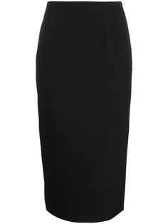 black virgin wool bouclé construction dart detailing concealed side zip fastening rear slit Alessandra Rich, Pencil Skirt Black, Skirt Black, Dart, Side Zip, Pencil Skirt, Pencil, Wool, Skirt